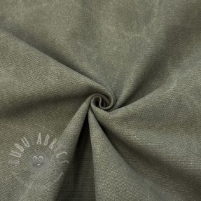 CANVAS STONEWASHED army green