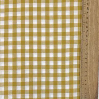 Țesătură din bumbac Check ochre