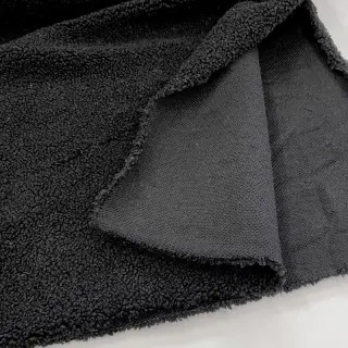 Stofă palton TEDDY black