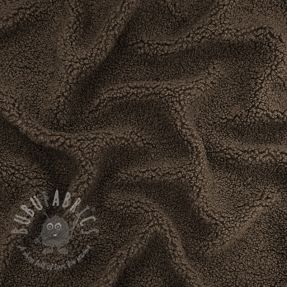 Stofă palton TEDDY dark brown