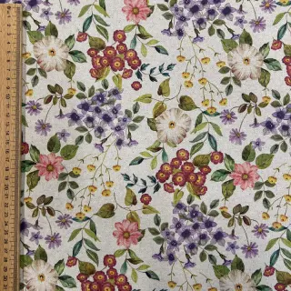 Țesătură decorativă Linenlook Flowers meadow digital print