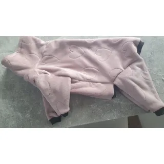 Pluș pentru bebeluși TEDDY Hearts old pink