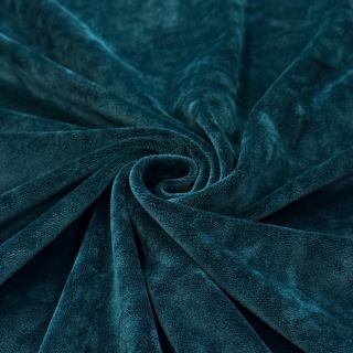 Tesătură elastică din catifea VELVET STRETCH petrol