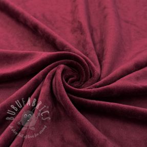 Tesătură elastică din catifea VELVET STRETCH bordeaux