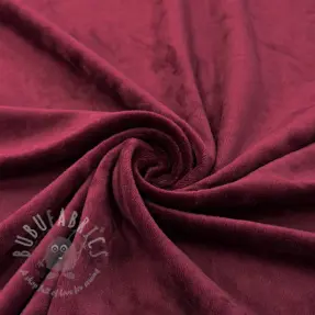 Tesătură elastică din catifea VELVET STRETCH bordeaux