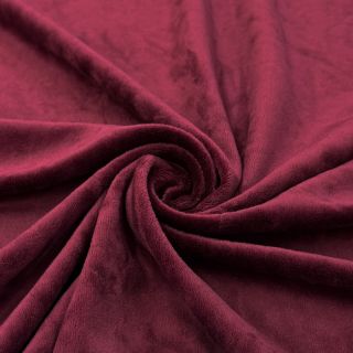 Tesătură elastică din catifea VELVET STRETCH bordeaux