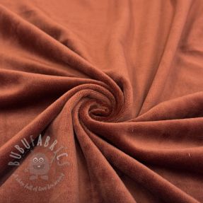 Tesătură elastică din catifea VELVET STRETCH brick