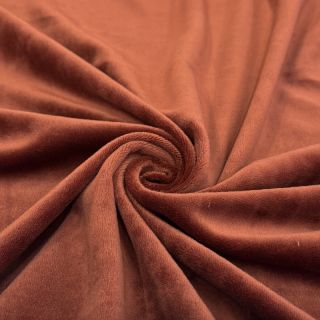 Tesătură elastică din catifea VELVET STRETCH brick