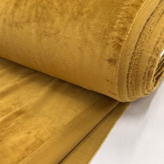 Tesătură elastică din catifea VELVET STRETCH ochre