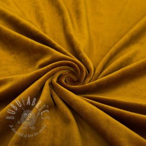 Tesătură elastică din catifea VELVET STRETCH camel