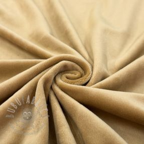 Tesătură elastică din catifea VELVET STRETCH beige