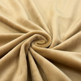 Tesătură elastică din catifea VELVET STRETCH beige