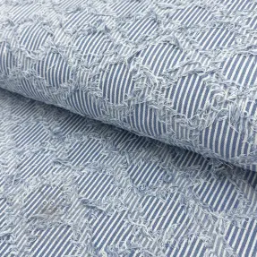 JEANS DENIM Ruffle stripes design A