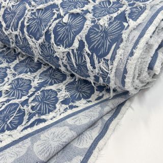 JEANS DENIM Ruffia Flowers design A