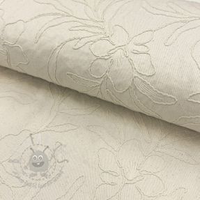 Țesătură din bumbac EMBROIDERY GABARDINE Luana natural