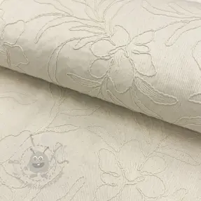 Țesătură din bumbac EMBROIDERY GABARDINE Luana natural