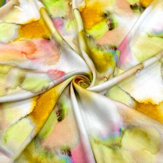 Viscoză SATIN Ambre yellow digital print