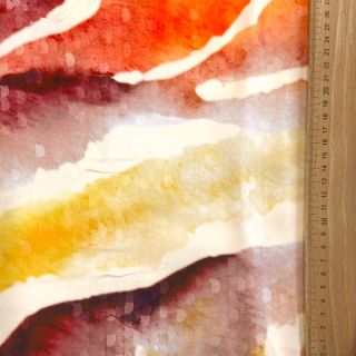 Viscoză SATIN Chloe red digital print