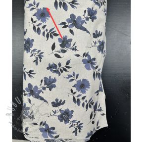 Țesătură decorativă Linenlook Night flowers digital print 2nd class