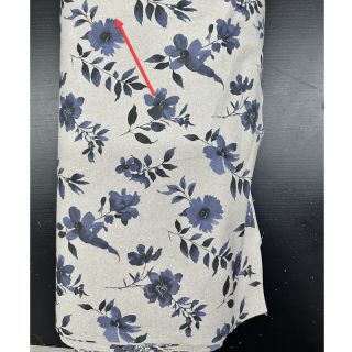 Țesătură decorativă Linenlook Night flowers digital print 2nd class