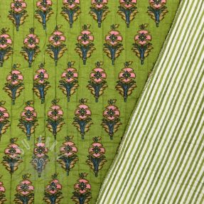 Țesătură din bumbac QUILT Gange vert