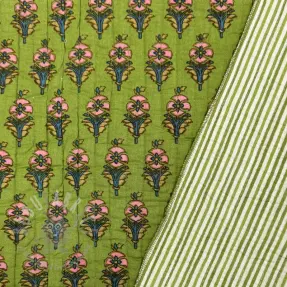 Țesătură din bumbac QUILT Gange vert
