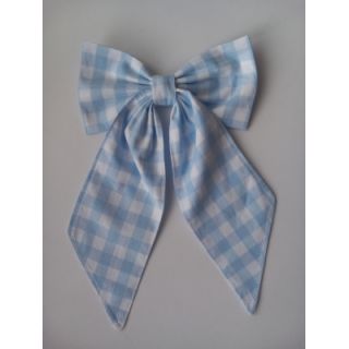 Țesătură din bumbac Check light blue