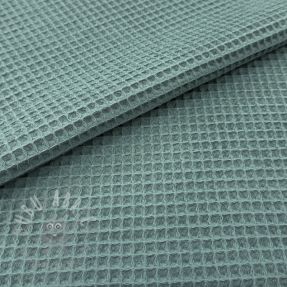 Țesătură din bumbac waffle cyan
