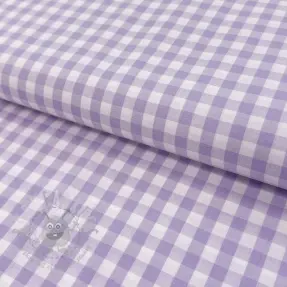 Țesătură din bumbac Check lilac