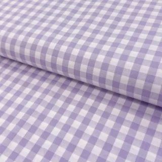 Țesătură din bumbac Check lilac