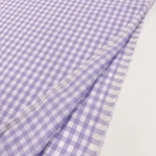 Țesătură din bumbac Check lilac
