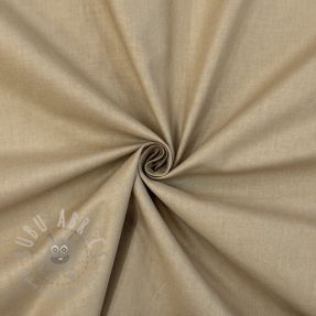 Poplin din bumbac dark beige