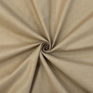 Poplin din bumbac dark beige