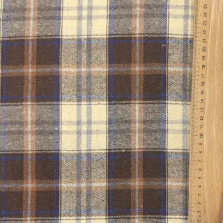 Țesătură din bumbac YARN DYED CHECK BRUSHED brown