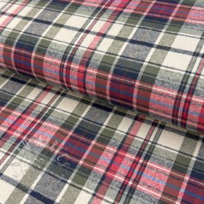 Bavlnená látka YARN DYED CHECK BRUSHED pickle